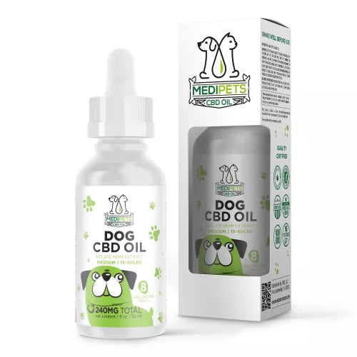 MediPets CBD Oil for Medium Dogs - 240mg