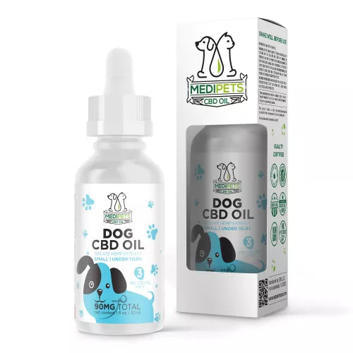 MediPets CBD Oil for Small Dogs - 90mg